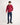 Person wearing a red jumper with a white background