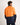 Man wearing a two-tone orange and navy hi-vis Australian cotton work shirt on a white background - back view