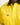 Man wearing a yellow and navy hi-vis Australian cotton work shirt on a plain background - detailed shot
