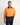 Man wearing an orange and navy hi-vis Australian cotton work shirt on a plain background