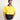Man wearing a yellow and navy hi-vis Australian cotton work shirt on a plain background